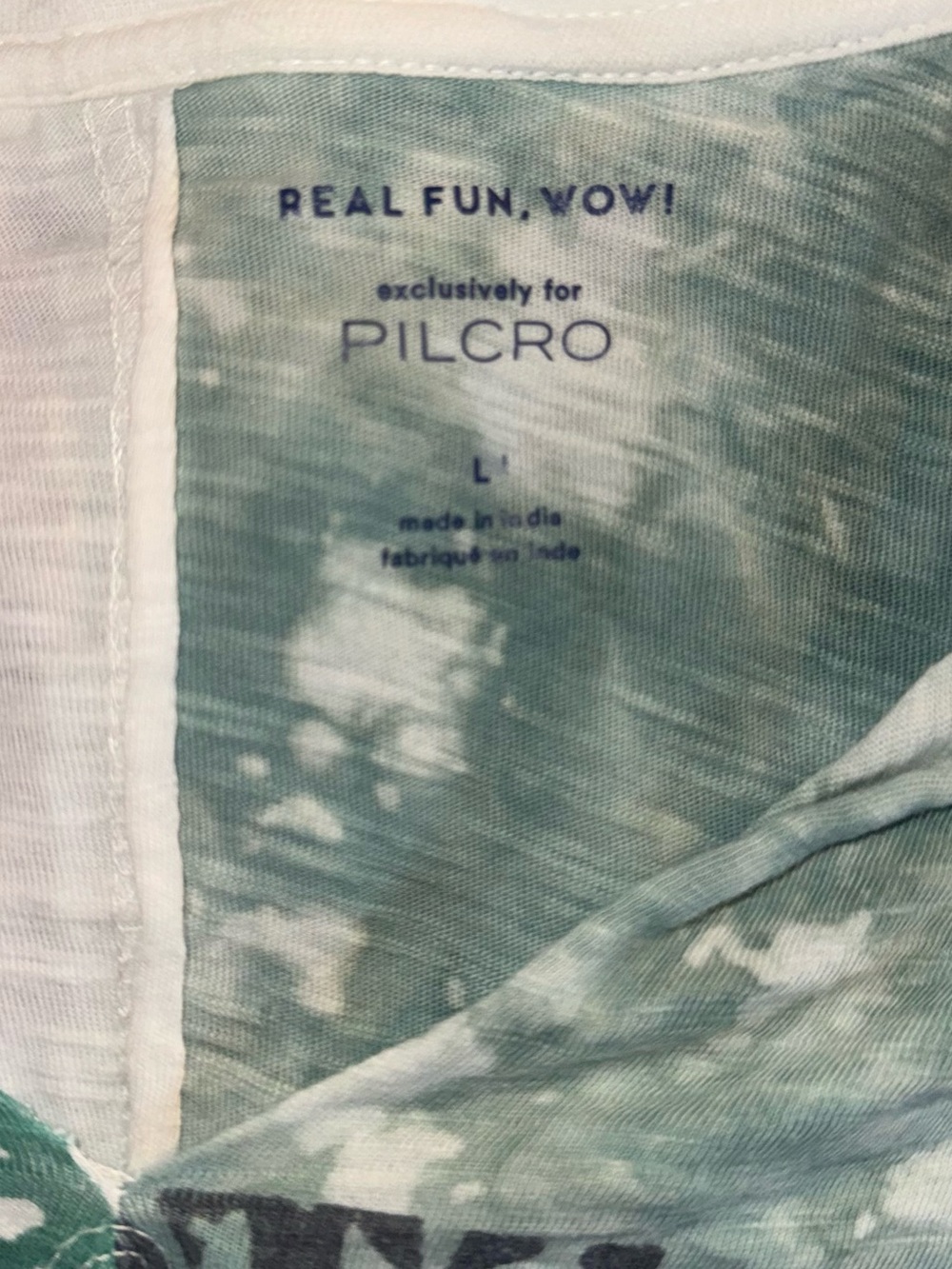 Pilcro White & Sage Tie-Dye Graphic Tee - Picture 3 of 3